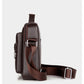 Bolsa Masculina Transversal de Couro PU para Uso Executivo e Diário