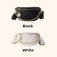 bolsa cruzada xadrez elegante e fashion para a cintura