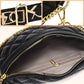 bolsa cruzada xadrez elegante e fashion para a cintura