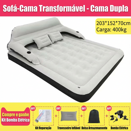 🛏️ Colchão Inflável com Encosto Removível
