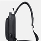 Mochila Peitoral Masculina Antifurto com USB — Impermeável e com Fecho de Código (Sling Bag)