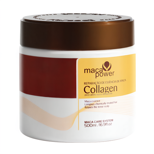 Máscara Capilar de Colagénio com Óleo de Argan — Reparação Profunda e Hidratação (500ml)