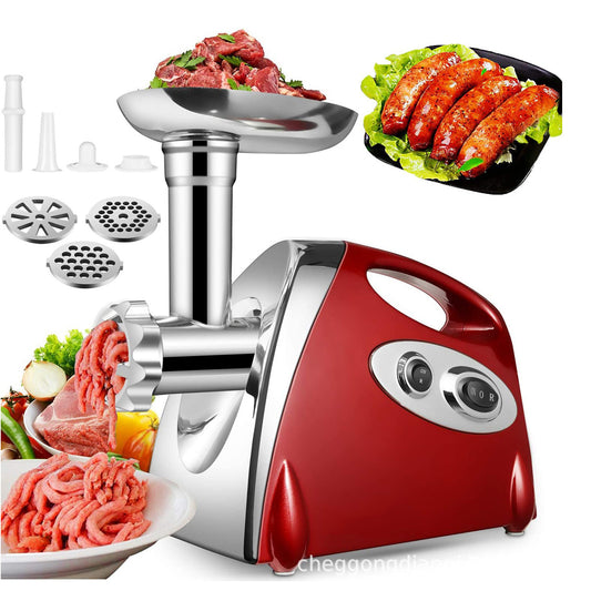 Máquina de Moer Carne Profissional Craft-tec™ 3500W: 5-em-1 com Engrenagens de Metal e Acessório de Tomate