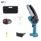 Kit de Motosserra Elétrica Compacta Recarregável